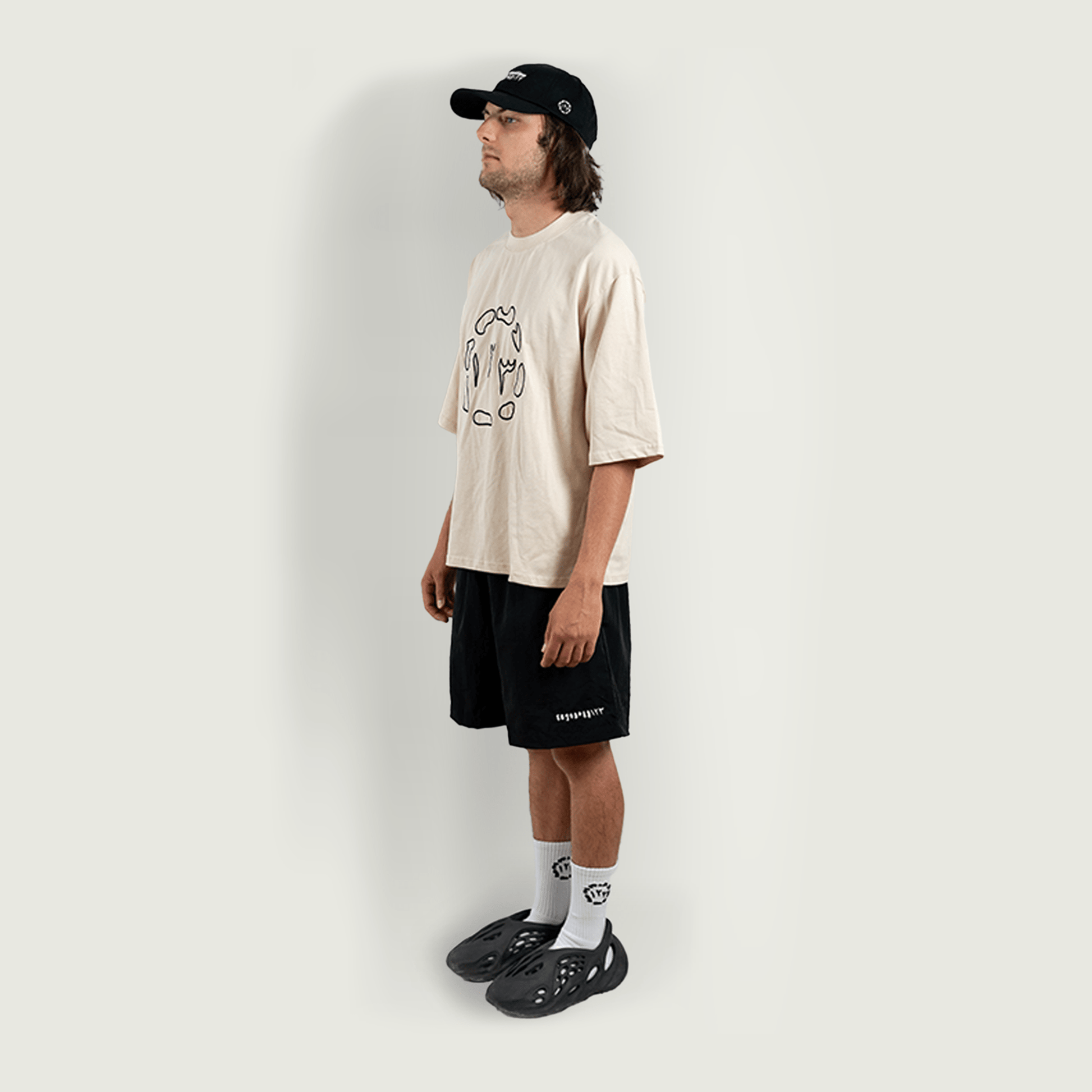 Loop Embroidery T-Shirt - onetwothreehours